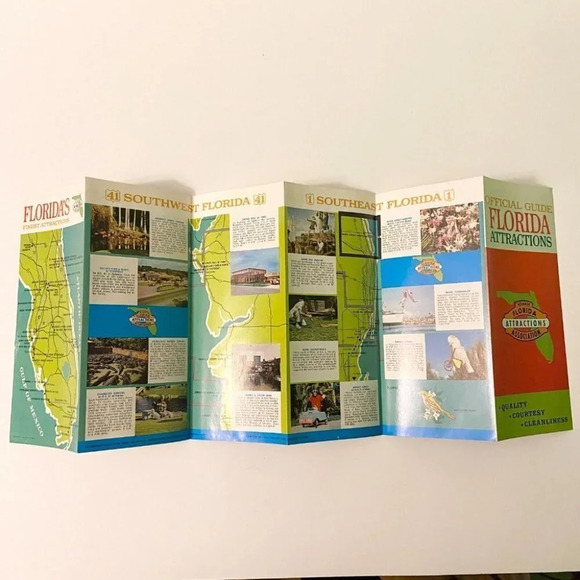 Vintage Florida Travel Scenic Attractions and Webbs Monroe Station Brochures - Picture 5 of 11